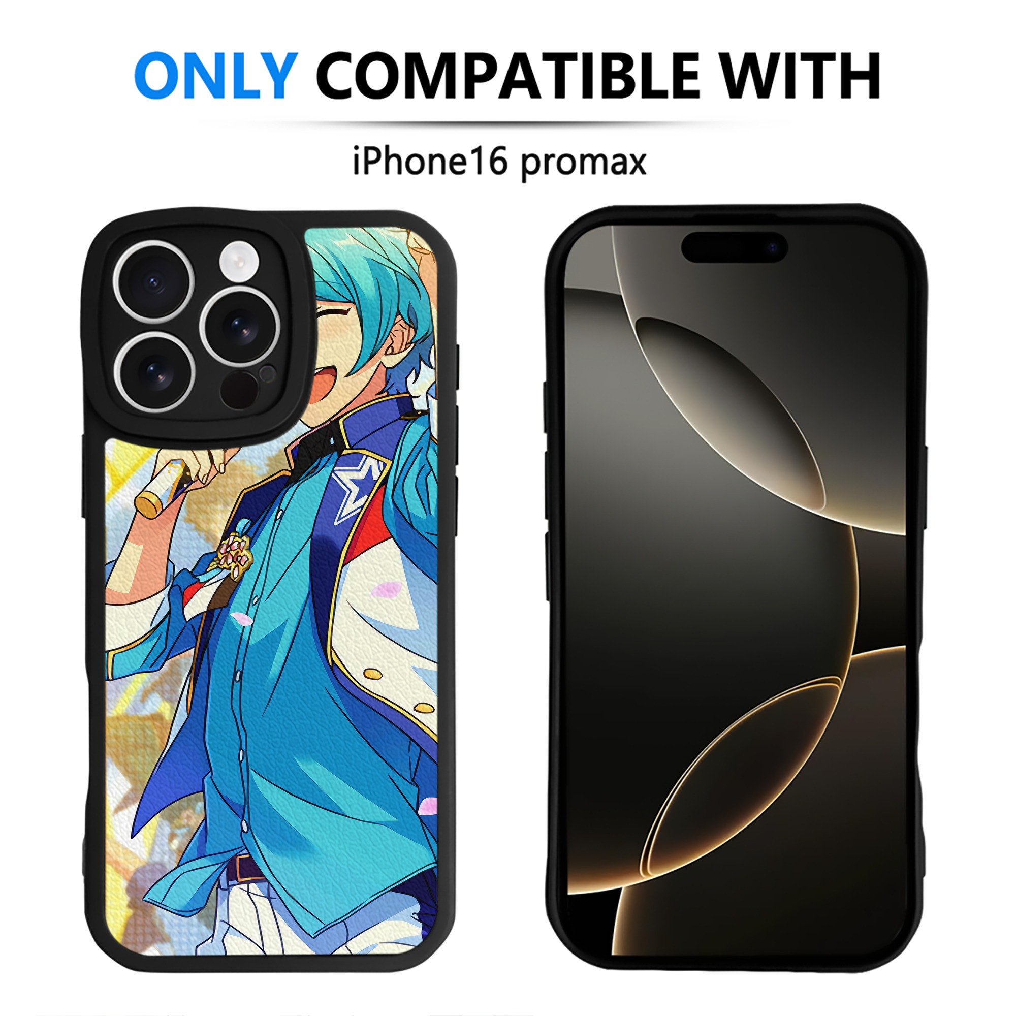 （画像用） あんさんぶるスターズ! Ensemble Stars 【iPhone 16シリーズ対応】シリコンスマホケース（レザー調） 材質：シリコン